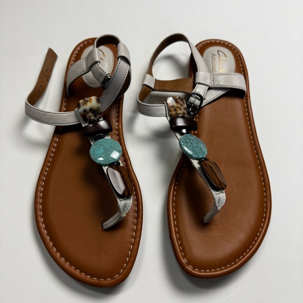 Clarks Indira Pompano Women's Sandals with Beaded Accents